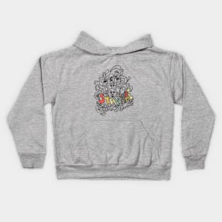 Doodle stay home Kids Hoodie